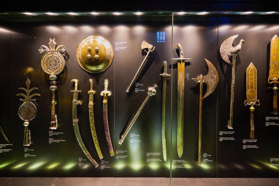 Topkapi Dagger and treasures inside Topkapi Palace in Istanbul